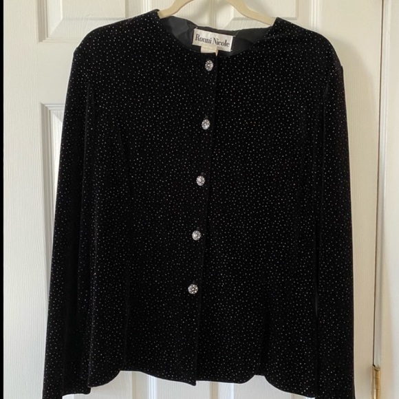 Shimmer Velvet Jacket/Cardigan - Picture 1 of 7